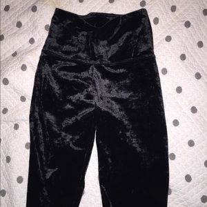 black velvet pants, small.